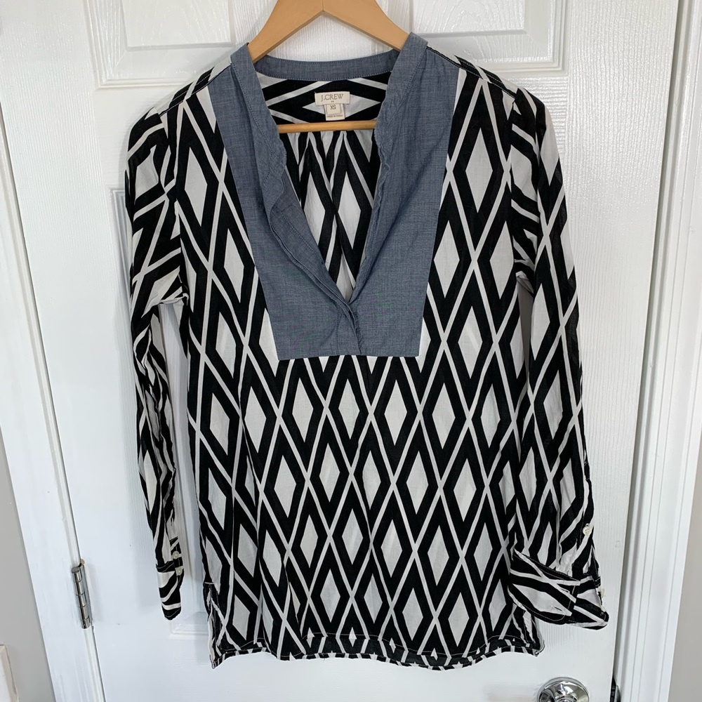 J.Crew diamond tunic XS/S